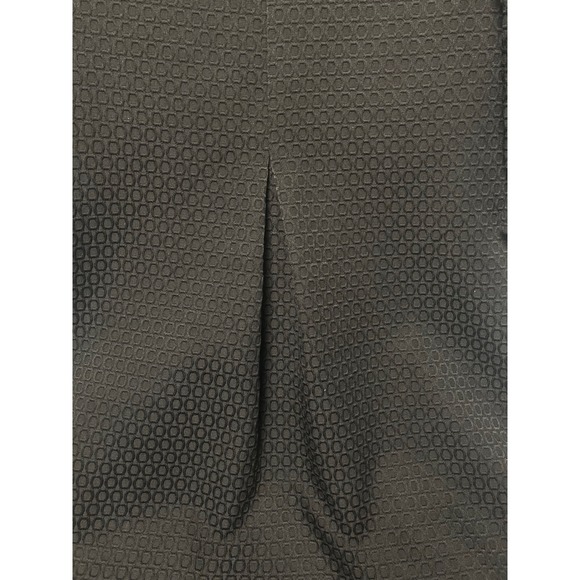 Clare & Tiffany Black Textured Fit & Flare Dress Bow Sleeves Size 16 - Picture 9 of 10